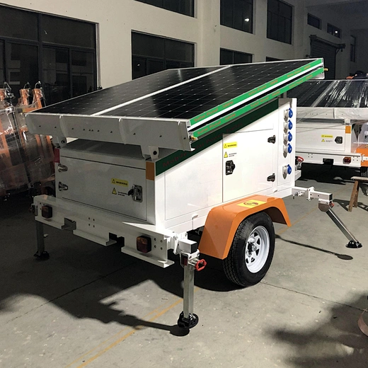 portable solar generator trailer